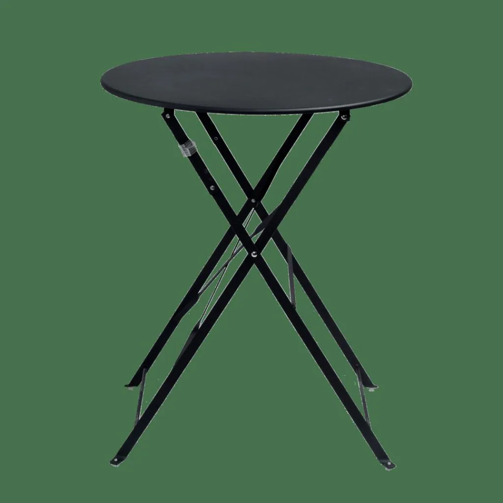 IMPERIAL Conjunto Bistro Redondo Negro|CASA Outlet