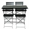 IMPERIAL Conjunto Bistro Rectangular Negro|CASA Best