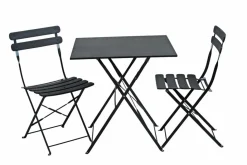 IMPERIAL Conjunto Bistro Cuadrado Negro|CASA