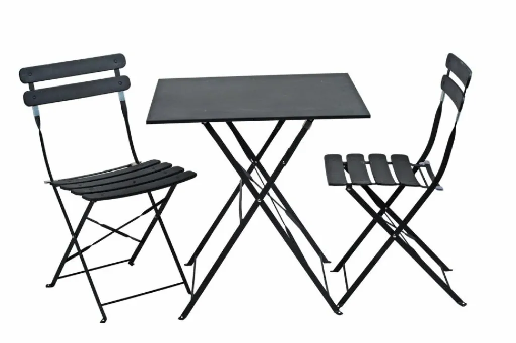 IMPERIAL Conjunto Bistro Cuadrado Negro|CASA