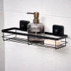 INDUSTRIA Cesta De Ducha Con Ventosas Negro|CASA Hot