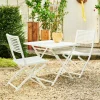 JESSE Conjunto Bistro Cuadrado Blanco|CASA Online