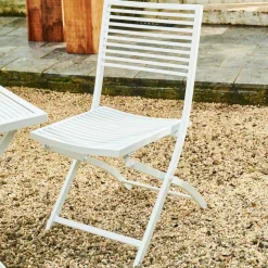 JESSE Silla Plegable Blanco, Beis|CASA Online