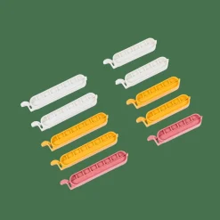 KLIPPER Clips De Cierre Juego De 10 Mezcla De Colores Gris, Amarillo Oscuro, Terracota|CASA Online