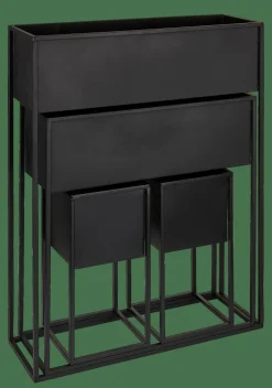 LARGO Macetero Negro|CASA