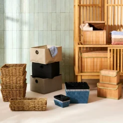 LINOLUX Caja De Almacenaje Con Tapa Beis|CASA Online