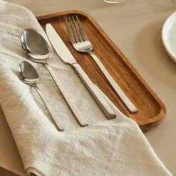 LUGANO Cubertería 16 Piezas Plateado|CASA Discount