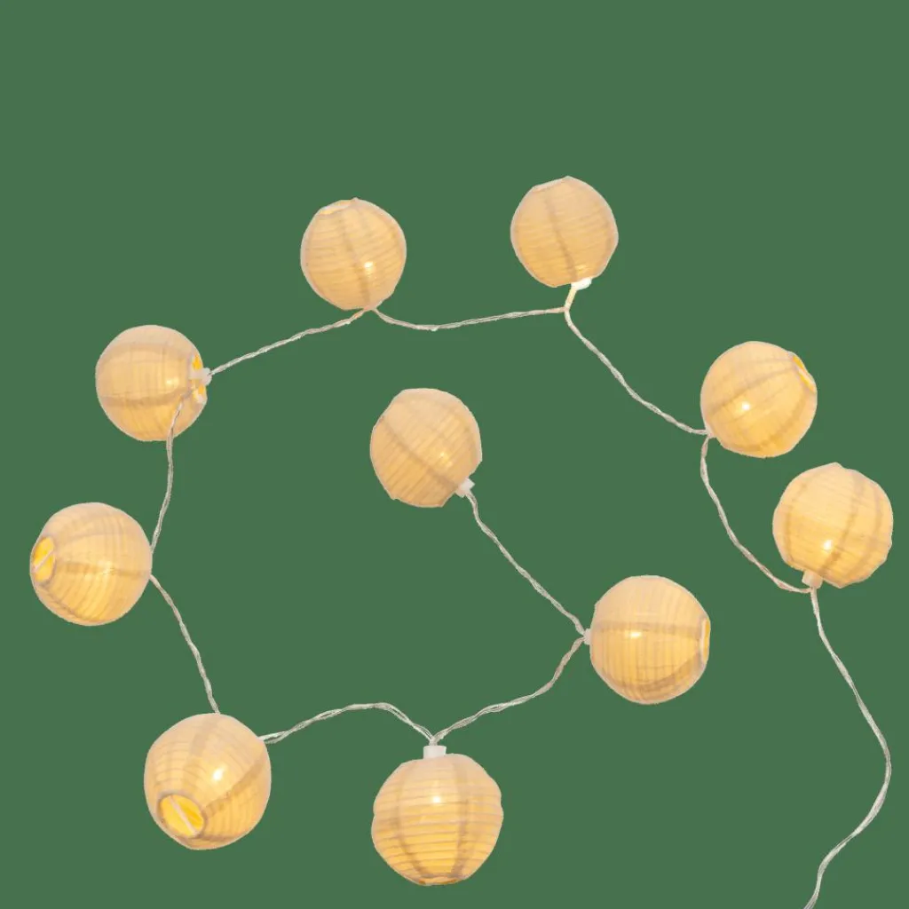 LYNN Guirnalda Bola 10 Leds Beis|CASA New