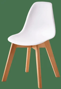 MATHIAS Silla Para Niños Blanco, Natural|CASA Hot