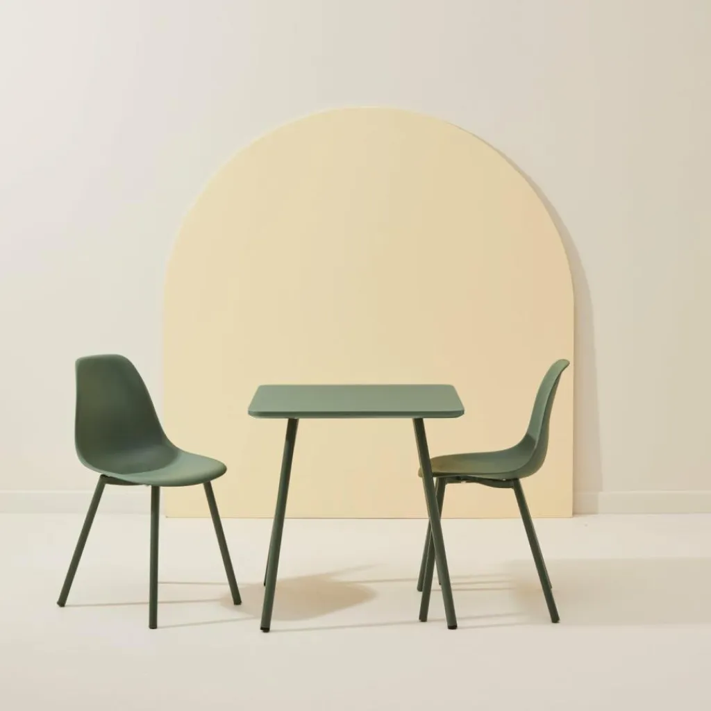 MIKA Mesa Para Niños Con 2 Sillas Verde|CASA Online