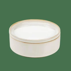 MINERAL MARBLE Plato Blanco|CASA Outlet