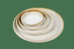 MINERAL MARBLE Plato Blanco|CASA Outlet