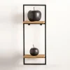 MIX&MATCH Estantería De Pared Negro, Natural|CASA Best