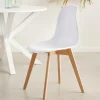 NEW MATS Silla De Comedor Blanco|CASA Hot