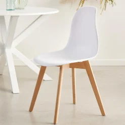 NEW MATS Silla De Comedor Blanco|CASA Hot