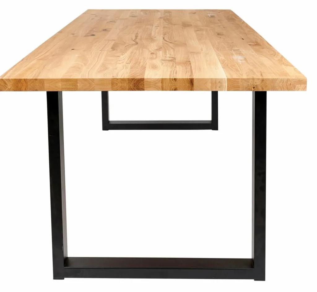 NEW OAK Mesa De Comedor Con Patas En U De Metal|CASA Best