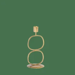 OVAL Portavelas Dorado|CASA Outlet
