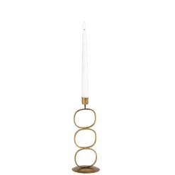 OVAL Soporte Para Vela Pequeña Bronceado|CASA Hot