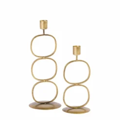 OVAL Soporte Para Vela Pequeña Bronceado|CASA Hot