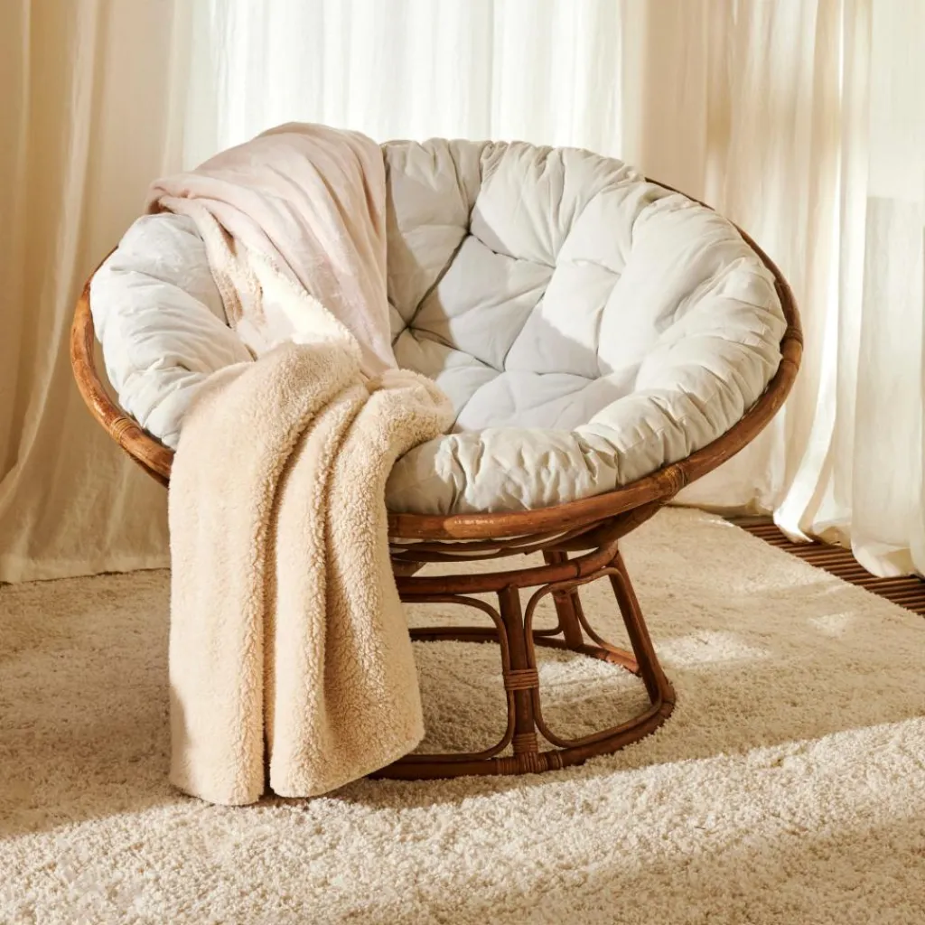 PAPASAN Silla Natural, Blanco Apagado|CASA Outlet