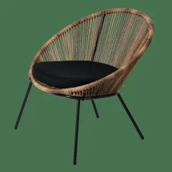 PAPAYO Silla Lounge Con Cojín Natural|CASA Discount