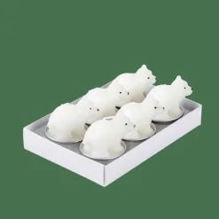 POLA Velas Peq Oso Polar Juego De 6 Blanco|CASA Clearance