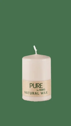 PURE Vela Cilíndrica Marrón Claro|CASA Discount