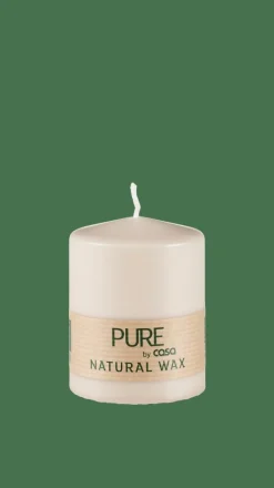 PURE Vela Cilíndrica Marrón Claro|CASA Best
