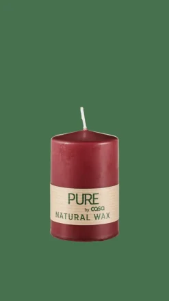 PURE Vela Cilíndrica Rojo Oscuro|CASA Best
