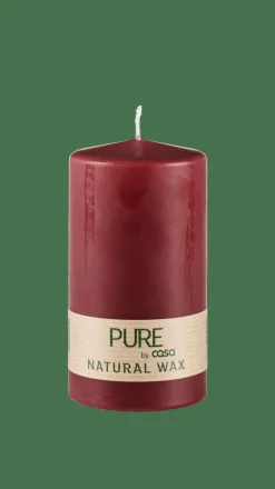PURE Vela Cilíndrica Rojo Oscuro|CASA New