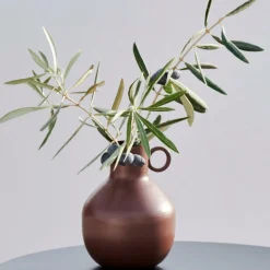 RONDO Florero Marrón Oscuro|CASA Discount