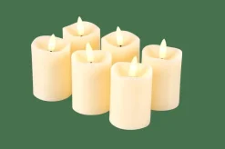 RUSTIC Velas LED Juego De 6 Marfil|CASA Sale