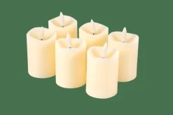 RUSTIC Velas LED Juego De 6 Marfil|CASA Sale
