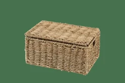 SEAGRASS Caja De Almacenaje M Con Tapa Natural|CASA Clearance