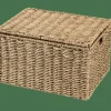 SEAGRASS Cesta Almacenaje L Con Tapa Natural|CASA Outlet