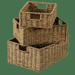 SEAGRASS Cesta Con Asas Natural|CASA