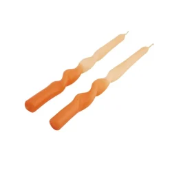 SPIRAL Vela Candelabro Naranja|CASA Discount