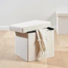 STOR Puf Plegable Función Almac. Blanco|CASA Online