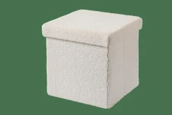 STOR Puf Plegable Función Almac. Blanco|CASA Online