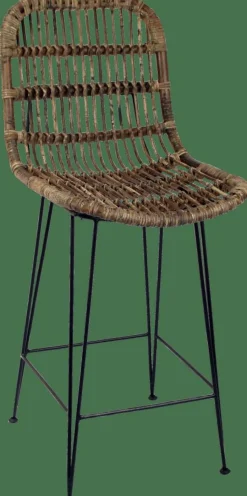 SUMATRA Silla De Bar Negro, Natural|CASA