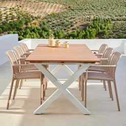 TEAK LUXE Tumbona Natural|CASA