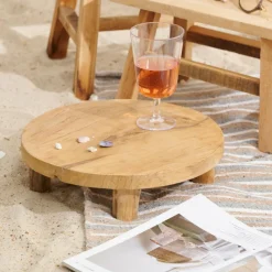 TEAK Soporte En Pie Natural|CASA Discount