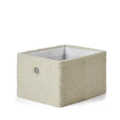 TEDDY Cesta Plegable Blanco Apagado|CASA Sale