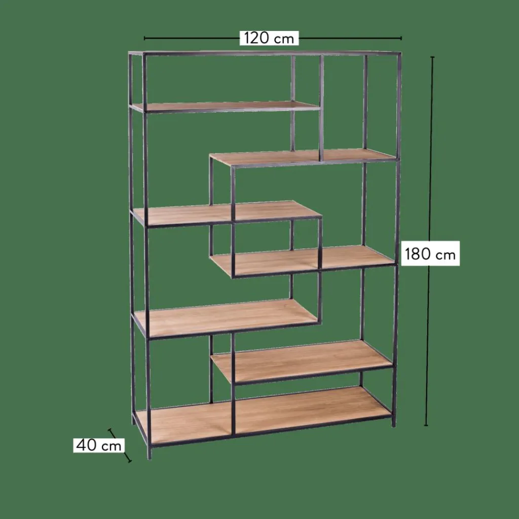 TRAPP Estantería De Pared Negro|CASA Best