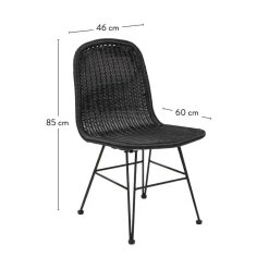 VIENNA Silla De Comedor Negro|CASA Discount