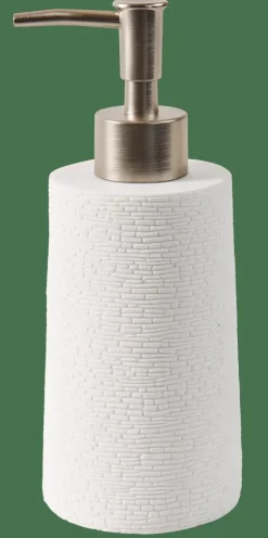 WHITE ELEGANCE Dispensador De Jabón Blanco, Plateado|CASA Online