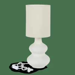 WHITESTONE Lámp. Mesa/pantalla E27 Blanco Apagado|CASA Sale