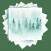 WINTERIDYLL Paquete De 20 Servilletas Verde|CASA Clearance