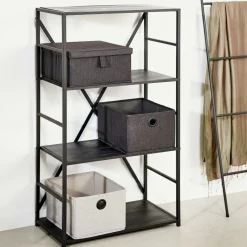 XAVIER Estantería De Pared Negro|CASA Clearance