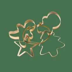 X-MAS GOLD Moldes Juego De 4 Dorado|CASA Outlet